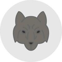 Arctic wolf Vector Icon Design