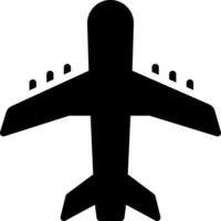 solid icon for airline vector