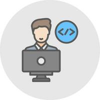 Programmer Vector Icon Design