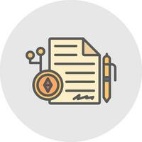 Smart Contracts Vector Icon Design