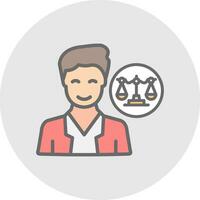 Lawyer Vector Icon Design