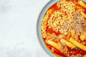 rabokki, Stir-fried Instant Noodle photo