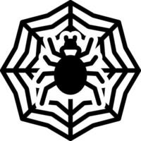 sólido icono para araña vector