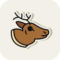 Reindeer Vector Icon Design