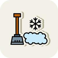 Snow shovel Vector Icon Design