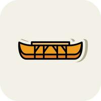 Eskimo kayak Vector Icon Design