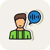 Voice Command Vector Icon Design