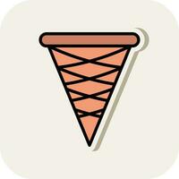 Ice cream cone Vector Icon Design