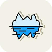 Glacier bay Vector Icon Design