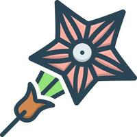 color icon for star glory vector