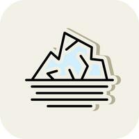 iceberg arco vector icono diseño