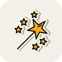 Magic Wand Vector Icon Design