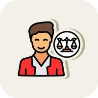 diseño de icono de vector de abogado