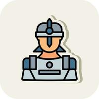 Warrior Vector Icon Design