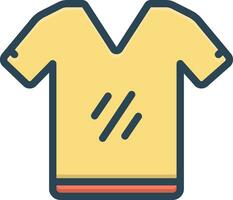 color icon for tshirt vector