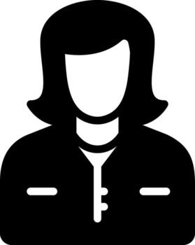 solid icon for mom vector