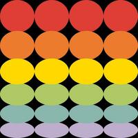 Brutal contemporary circle and oval seamless pattern. Psychedelic print for tee, paper, textile and fabric. vector