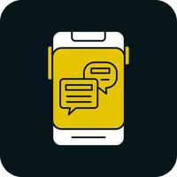 Online Chat Vector Icon Design