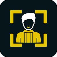 Face Scan Vector Icon Design