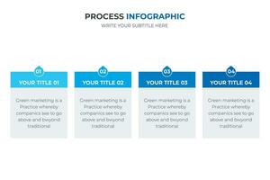 cronograma infografía con moderno presentación modelo con 4 4 paso para negocio proceso. vector