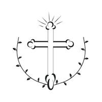 Hand Drawn Religious element. vector