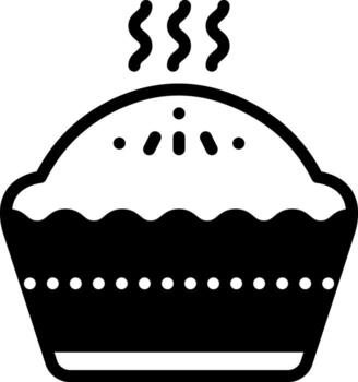 solid icon for pie vector