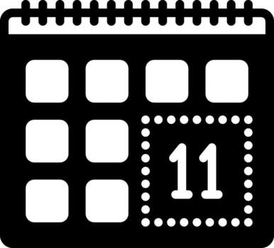 solid icon for remind vector