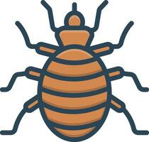 color icono para pulga vector