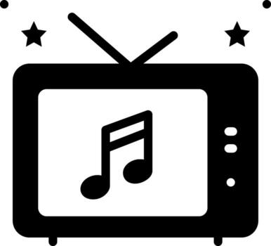 solid icon for entertainment vector