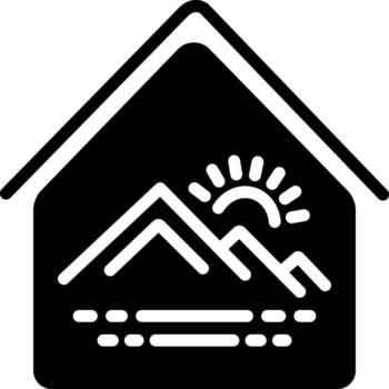 solid icon for inside vector
