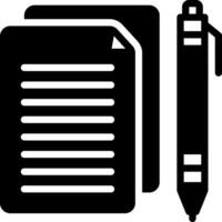 solid icon for treatise vector