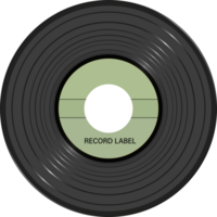 vinyle record avec étiquette png