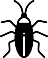 solid icon for cockroach vector