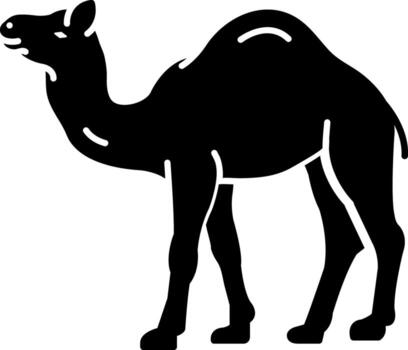 solid icon for camel vector