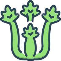 color icon for celery vector