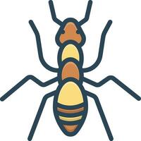 color icon for ant vector