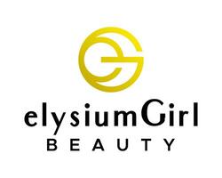 EG letter monogram beauty luxury feminine logo design. vector