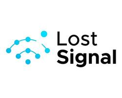 Wifi signal technology logo design. vector