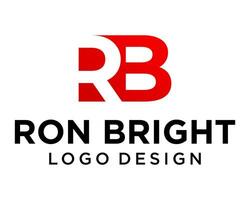 RB letter monogram simple fresh modern fashion logo design. vector