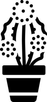 solid icon for prickly vector