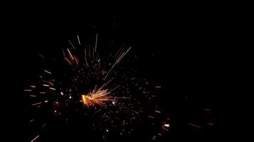 fireworks on a black background photo