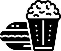 solid icon for food vector