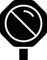 solid icon for stop vector