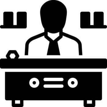 solid icon for director vector