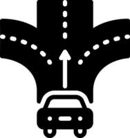 solid icon for directly vector