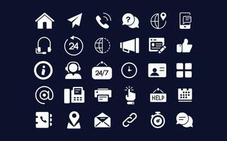 Flat Symbols User Interface Icons Collection - website elements and icon sets vector