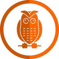 Snowy owl Vector Icon Design