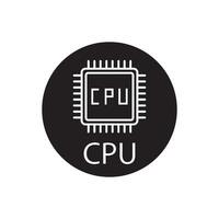 cpu icon vector