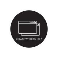 browser window icon vector