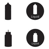 liquid vape icon vector